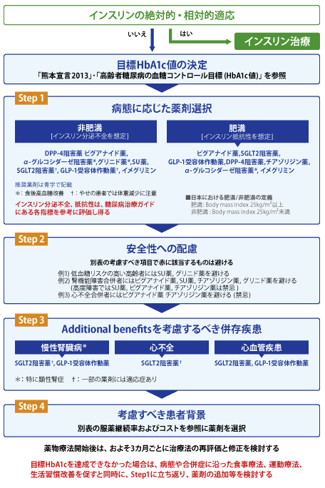 2肥満のある2型糖尿病の経口血糖降下薬非インスリン療法 糖尿病内分泌プラクティスWeb