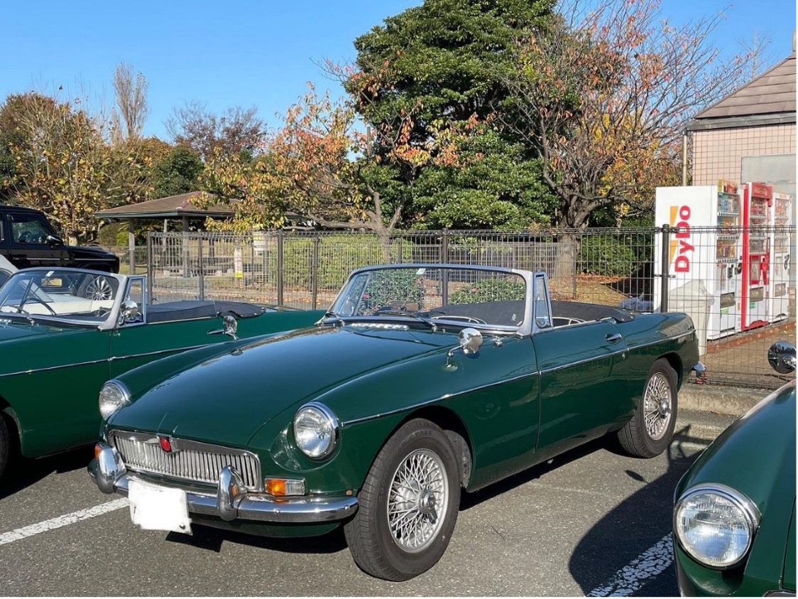写真3 レストアされたMGB Mk1 若洲海浜公園でのMGB 60th Anniversary Meetingにて